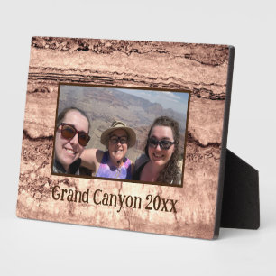 Moderner brauner beige Sepa verbrannter orangerer  Fotoplatte