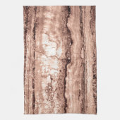 Moderner brauner beige Sepa verbrannter orangerer  Handtuch (Vertikal)