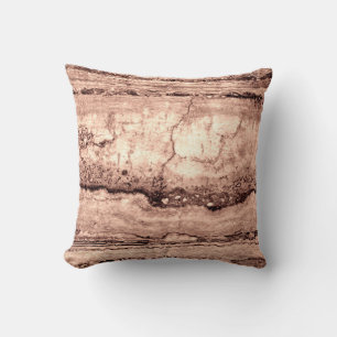 Moderner brauner beige Sepa verbrannter orangerer  Kissen