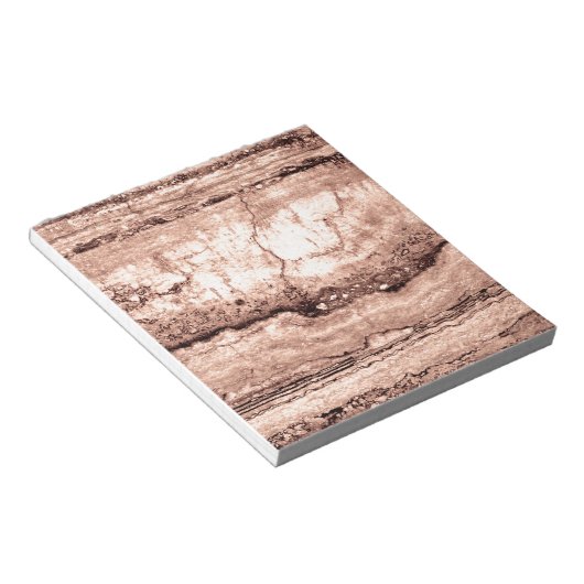 Moderner brauner beige Sepa verbrannter orangerer Notizblock (angewinkelt)