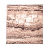 Moderner brauner beige Sepa verbrannter orangerer Notizblock (Vorderseite)