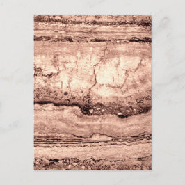 Moderner brauner beige Sepa verbrannter orangerer Postkarte