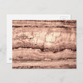 Moderner brauner beige Sepa verbrannter orangerer  Postkarte (Vorne/Hinten)