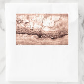 Moderner brauner beige Sepa verbrannter orangerer  Rechteckiger Aufkleber (Tasche)