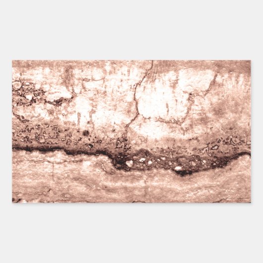 Moderner brauner beige Sepa verbrannter orangerer  Rechteckiger Aufkleber (Vorderseite)