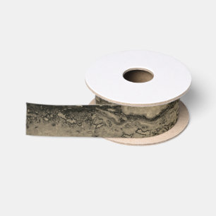 Moderner brauner beige Sepa verbrannter orangerer Satinband