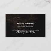 Moderner brauner Fitness Trainer Sport Visitenkarte (Rückseite)