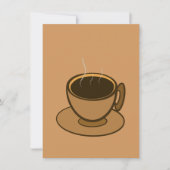 Moderner brauner, gemütlicher Kaffee-Cup im Mittel (Vorderseite)