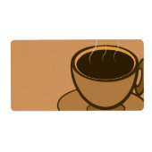 Moderner brauner, gemütlicher Kaffee-Cup im Mittel (Vorne)