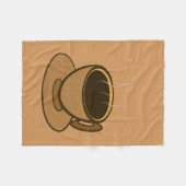 Moderner brauner, gemütlicher Kaffee-Cup im Mittel Fleecedecke (Vorderseite (Horizontal))