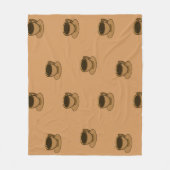 Moderner brauner, gemütlicher Kaffee-Cup im Mittel Fleecedecke (Vorderseite)