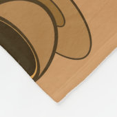 Moderner brauner, gemütlicher Kaffee-Cup im Mittel Fleecedecke (Ecke)