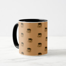 Moderner brauner, gemütlicher Kaffee-Cup im Mittel Tasse