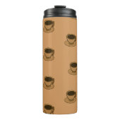 Moderner brauner, gemütlicher Kaffee-Cup im Mittel Thermosbecher (Vorderseite)