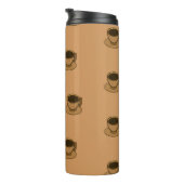 Moderner brauner, gemütlicher Kaffee-Cup im Mittel Thermosbecher (Nach rechts gedreht)