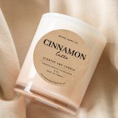 Moderner brauner Kaffee rustikal Runder Aufkleber