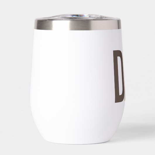 Moderner brauner Personalisierter Vater etabliert (Vorderseite)