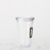 Moderner brauner Personalisierter Vater etabliert Acryltrinkbecher (Rechts)