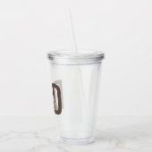 Moderner brauner Personalisierter Vater etabliert Acryltrinkbecher (Links)
