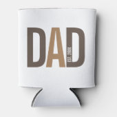 Moderner brauner Personalisierter Vater etabliert Dosenkühler (Vorderseite)