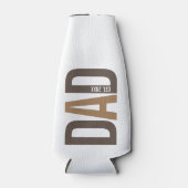 Moderner brauner Personalisierter Vater etabliert Flaschenkühler (Vorderseite)