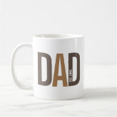 Moderner brauner Personalisierter Vater etabliert Kaffeetasse (Links)