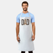 Moderner brauner Personalisierter Vater etabliert Schürze (Getragen)