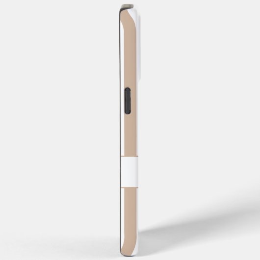 Moderner brauner Streifen Personalisierter Name Mi Case-Mate iPhone Hülle (Rückseite / Rechts)