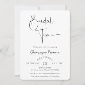 Moderner Brautparty Tee Einladung (Vorderseite)