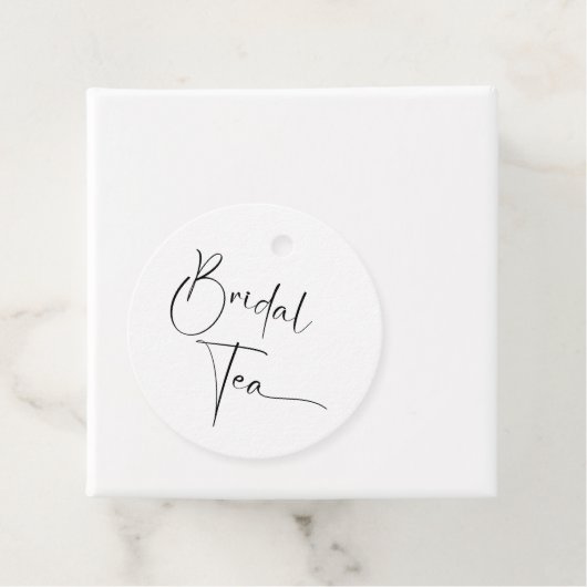 Moderner Brautparty Tee Geschenkanhänger (Beispiel)