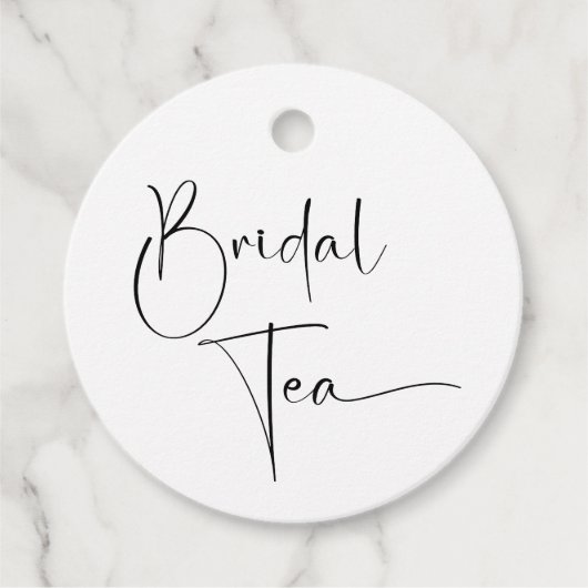Moderner Brautparty Tee Geschenkanhänger (Vorderseite)