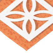 Moderner Breeze Block Orange Runner 2 Kurzer Tischläufer (Ecke)