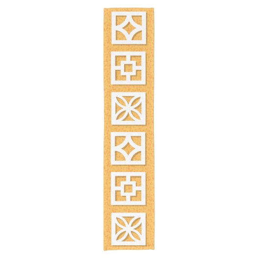 Moderner Breeze Blockgelber Läufer aus dem Mittela (Vorderseite)