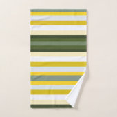 Moderner, breiter Streifen mit Gelb Badhandtuch Set (Handtuch)