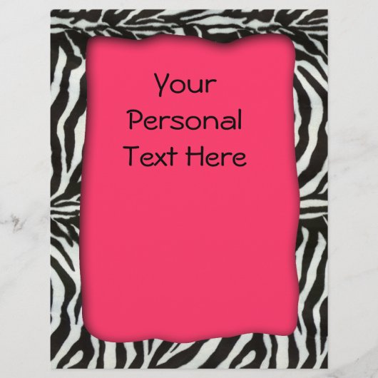 Moderner brennender Zebra-Flyer Flyer (Vorne)