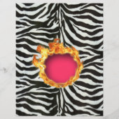 Moderner brennender Zebra-Flyer Flyer (Hinten)