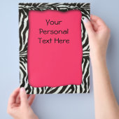 Moderner brennender Zebra-Flyer Flyer (Hand)