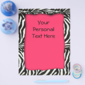 Moderner brennender Zebra-Flyer Flyer (Einzeln)