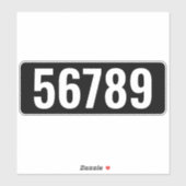 Moderner Briefkasten-Hausnummer-Vinylaufkleber Aufkleber (Blatt)
