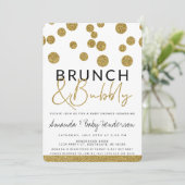 Moderner Brunch & Bubbly Einladung (Stehend Vorderseite)