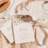 Moderner Brunch der Blumenbridal | Boho Brautparty Einladung