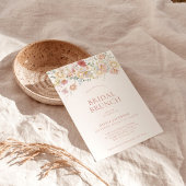 Moderner Brunch der Blumenbridal | Boho Brautparty Einladung