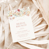 Moderner Brunch der Blumenbridal | Boho Brautparty Einladung