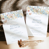 Moderner Brunch der Blumenbridal | Boho Brautparty Einladung