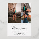 Moderner BSC RN 4 Fotos Krankenpflege Abschluss Folieneinladung (Rückseite)