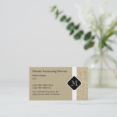 Moderner Buchhalter Businesscards Visitenkarte (Stehend Vorderseite)
