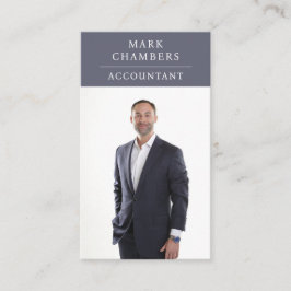 Moderner Buchhalter für Berufliches Business Foto Visitenkarte