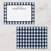 Moderner Buffalo Kariert Individuelle Name Persona Mitteilungskarte (Vorne/Hinten)