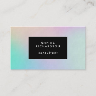 Moderner bunter ganz eigenhändig geschrieber Blick Visitenkarte