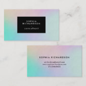 Moderner bunter ganz eigenhändig geschrieber Blick Visitenkarte (Vorne/Hinten)